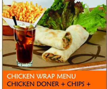 Tavuk Döner  Dürüm Menü